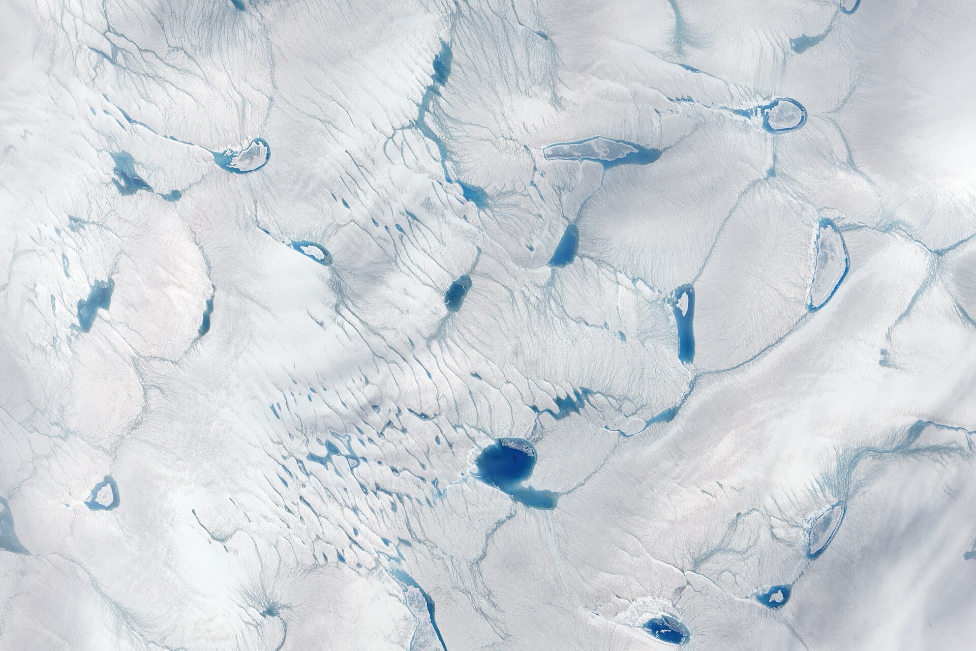 Greenland ice sheet view